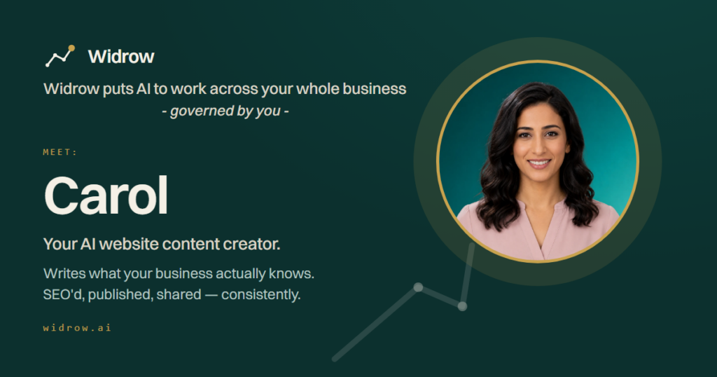 Meet Carol - the AI content creator for your website