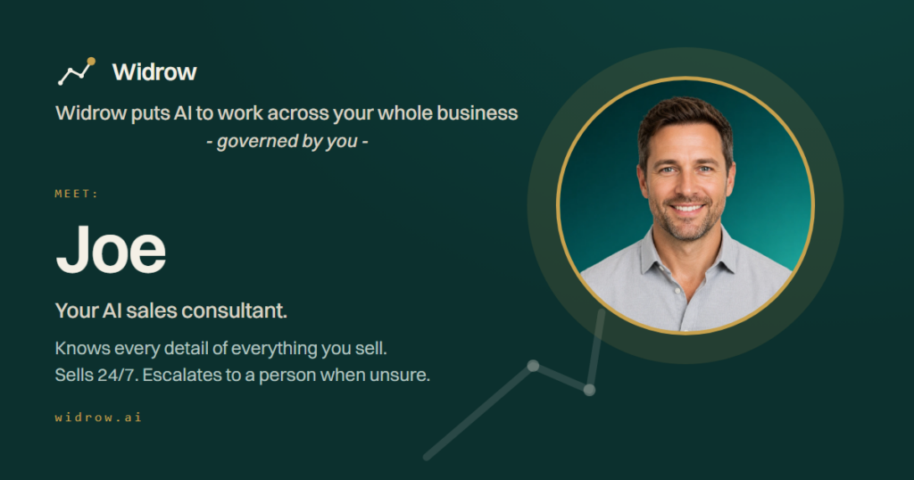 Meet Joe - AI sales chat on your website, never off the clock